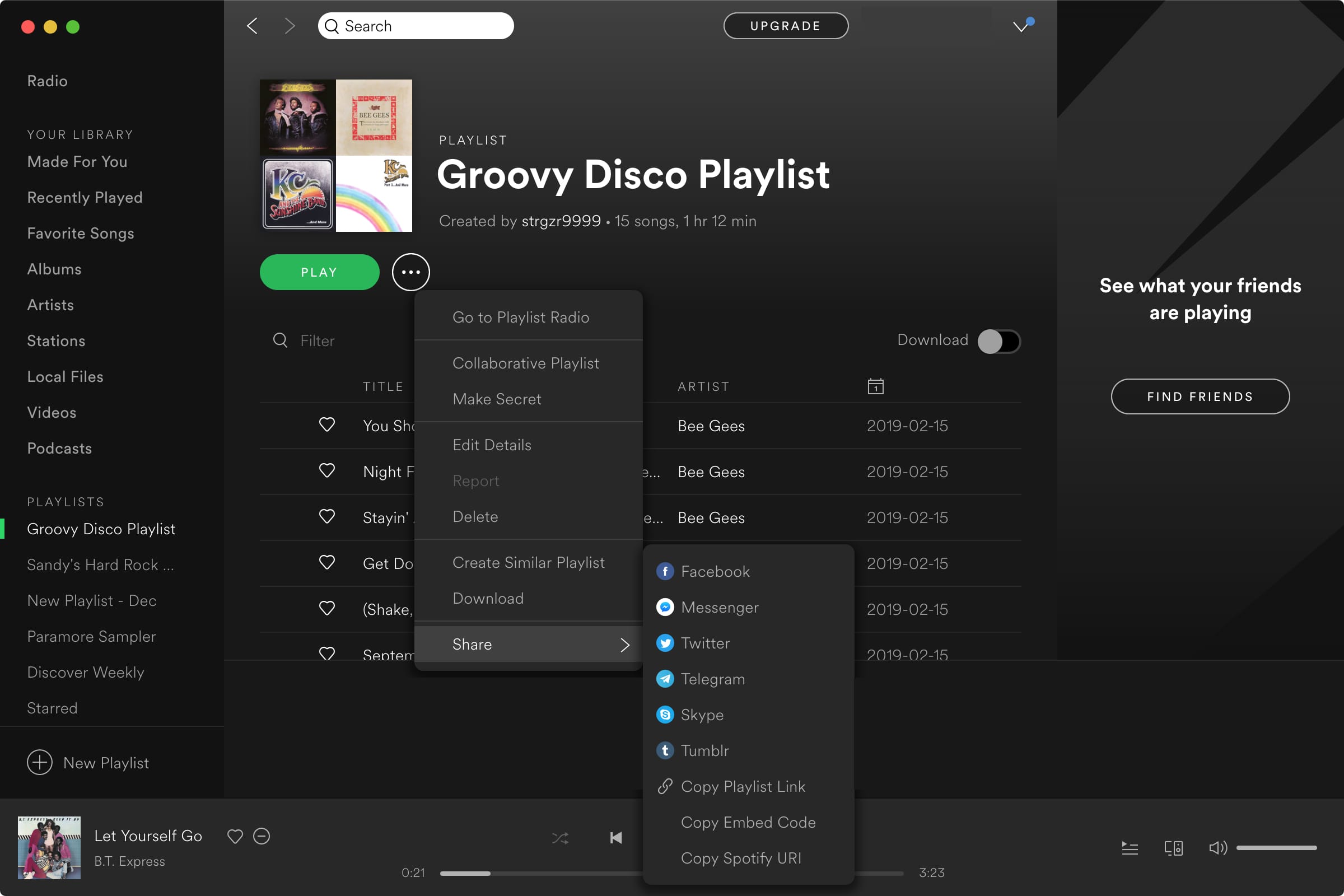 how do you see inbox on new spotify app for mac